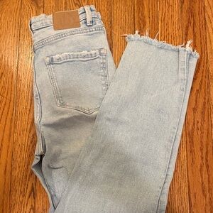 Stradivarius Light Blue Mom Slim Jeans